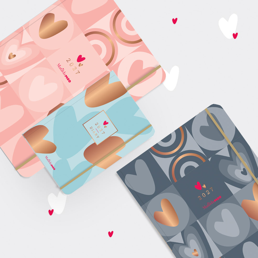 Matilda Moo | 2027 Diary - A5 Weekly Planner | Week-to-View in Pink