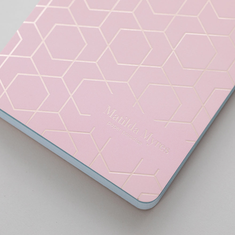 Matilda Myres | Slim List Pad with Magnetic Strip | Pink