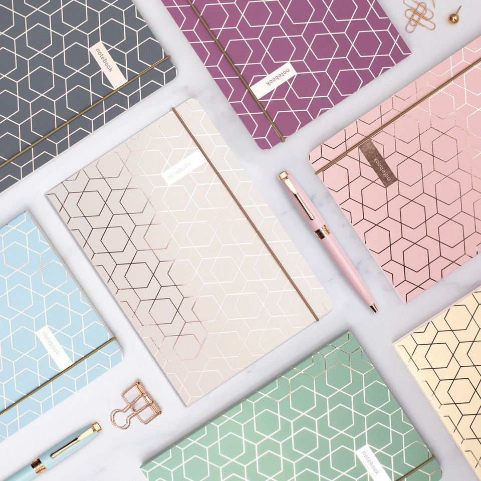 Matilda Myres | A5 Notebook with Rose Gold Foil | Mint