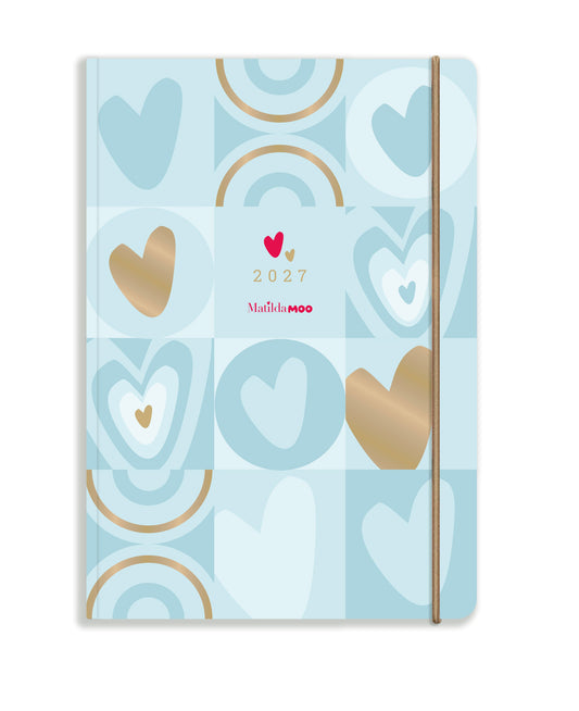 Matilda MOO 2027 Diary + Notebook Gift Set - Blue