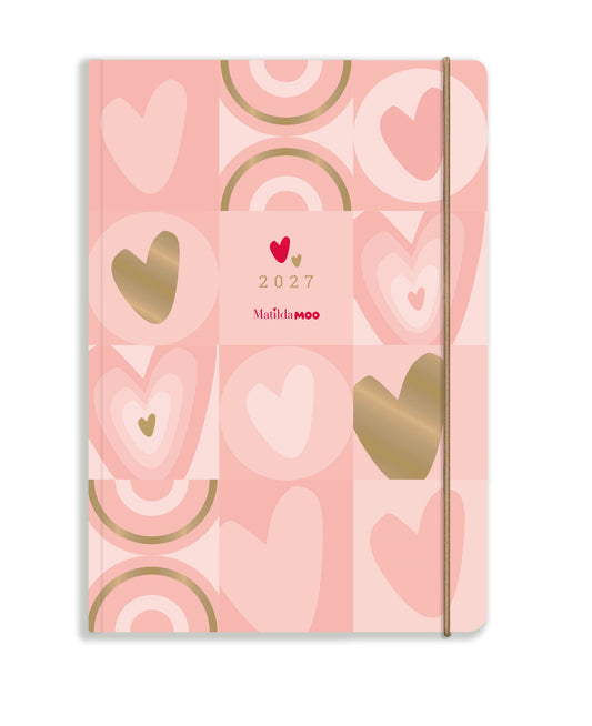Matilda MOO 2027 Diary + Notebook Gift Set - Pink