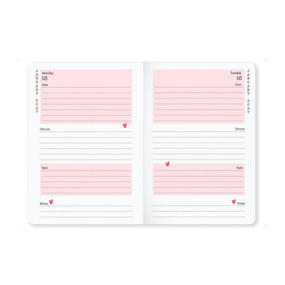 Matilda Moo | 2027 Diary - A6 Daily Planner | Day-to-Page in Mint