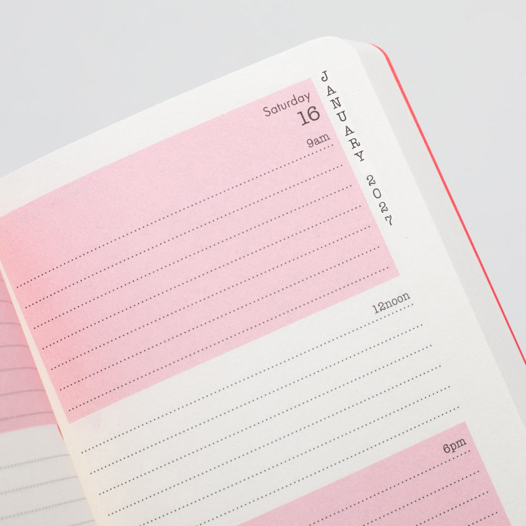 Matilda Moo | 2027 Diary - A6 Daily Planner | Day-to-Page in Grey