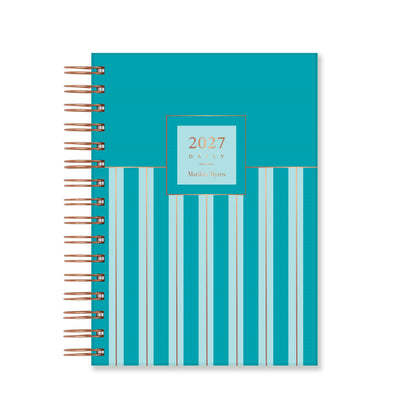 Matilda Myres 2027 Daily Diary & Notebook Gift Set - Teal
