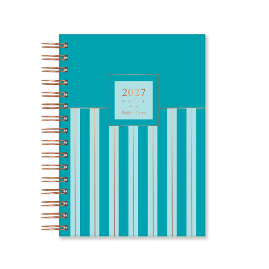 Matilda Myres 2027 Daily Diary & Notebook Gift Set - Teal