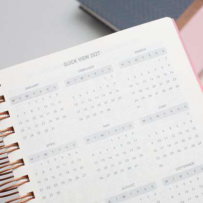 Matilda Myres | 2027 Diary - A6 Daily Planner | Day-to-Page in Pink