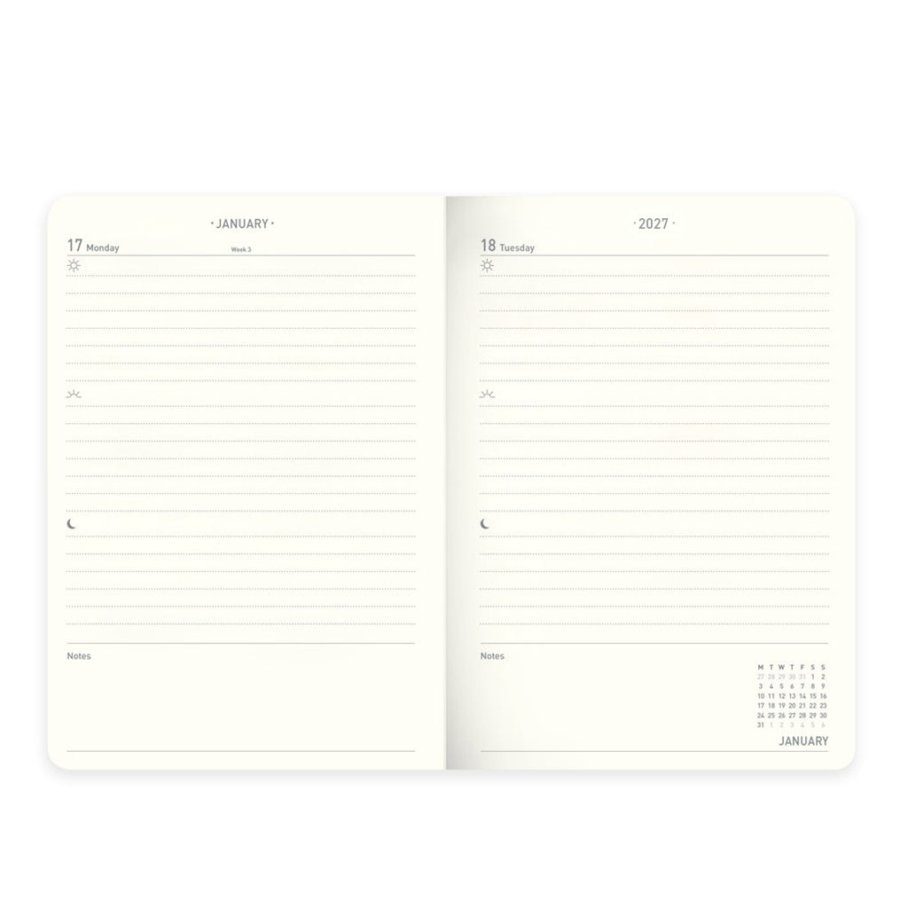 Matilda Myres | 2027 Diary - A6 Daily Planner | Day-to-Page in Red