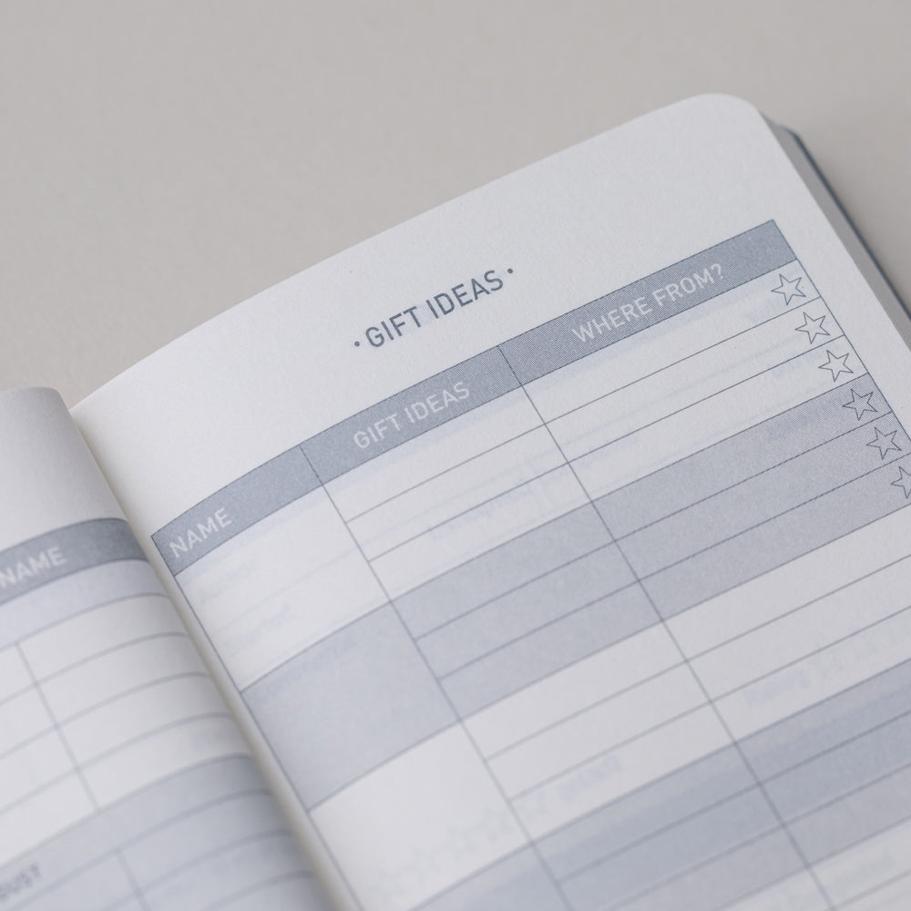 Matilda Myres | 2027 Diary - Slim Weekly Planner with Notes | Week-to-View in Grey