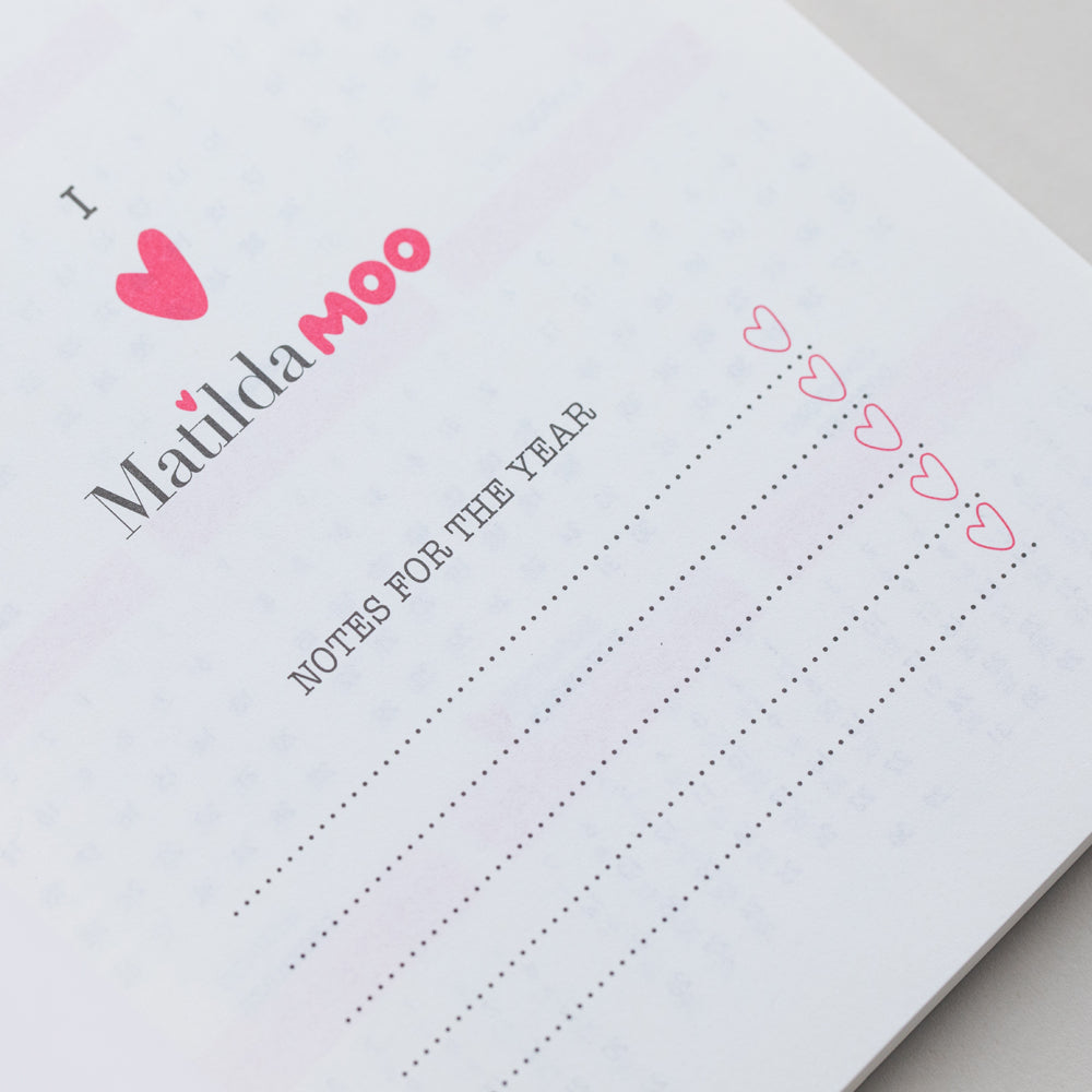 Matilda Moo | 2027 Diary - A5 Weekly Planner | Week-to-View in Grey