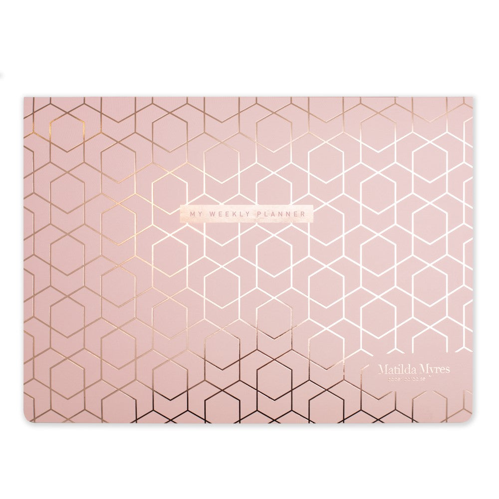 Matilda Myres | A4 Weekly List Pad with 100 Sheets | Pink