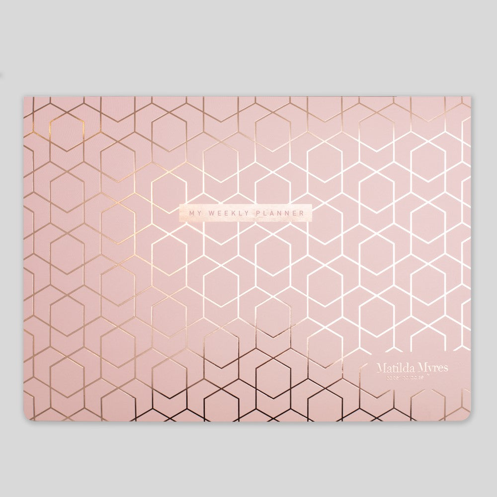 Matilda Myres | A4 Weekly List Pad with 100 Sheets | Pink
