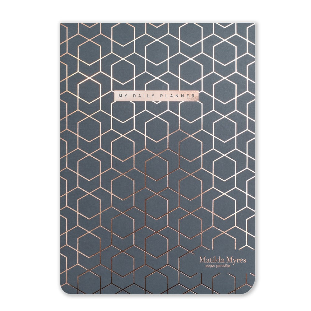 Matilda Myres | A5 Daily List Pad with 100 Sheets and Magnetic Strip | Grey