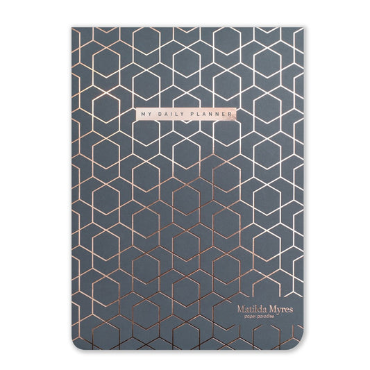 Matilda Myres | A5 Daily List Pad with 100 Sheets and Magnetic Strip | Grey