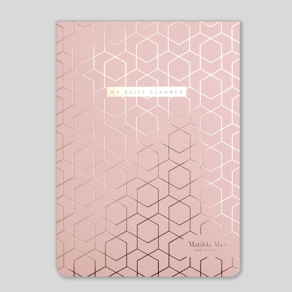 Matilda Myres | A5 Notebook with Rose Gold Foil | Pink