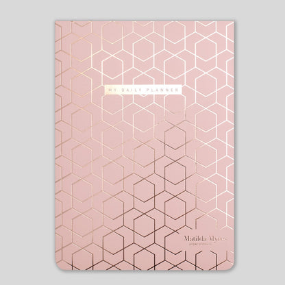 Matilda Myres | A5 Notebook with Rose Gold Foil | Pink
