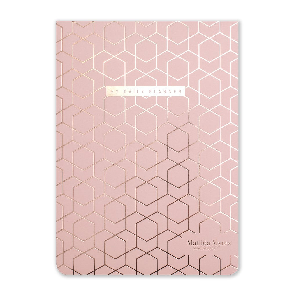 Matilda Myres Rose Gold Notebook & Pen Gift Set - Grey