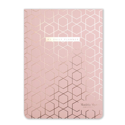 Matilda Myres Rose Gold Notebook & Pen Gift Set - Grey