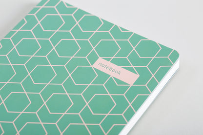 Matilda Myres | A5 Notebook with Rose Gold Foil | Sage
