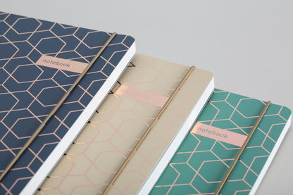 Matilda Myres | A5 Notebook with Rose Gold Foil | Ivory