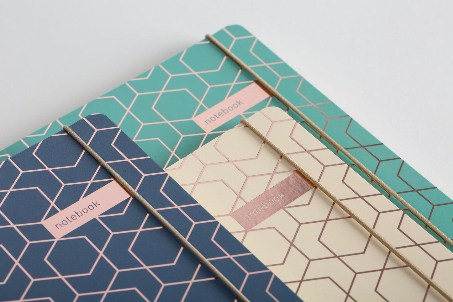 Matilda Myres | A5 Notebook with Rose Gold Foil | Grey