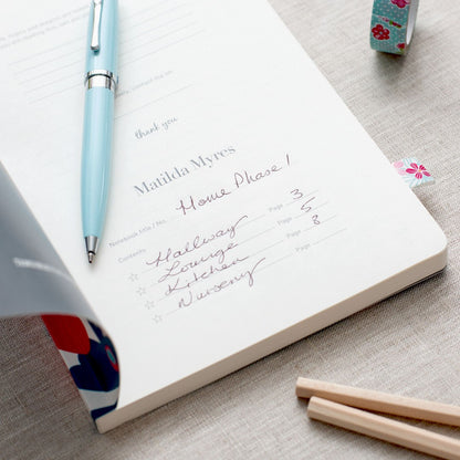 Matilda Myres | A5 Ruled Notebook | Floral | Red
