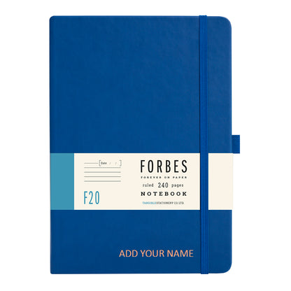 Forbes Classic | A5 Ruled/Lined Notebook | Blue