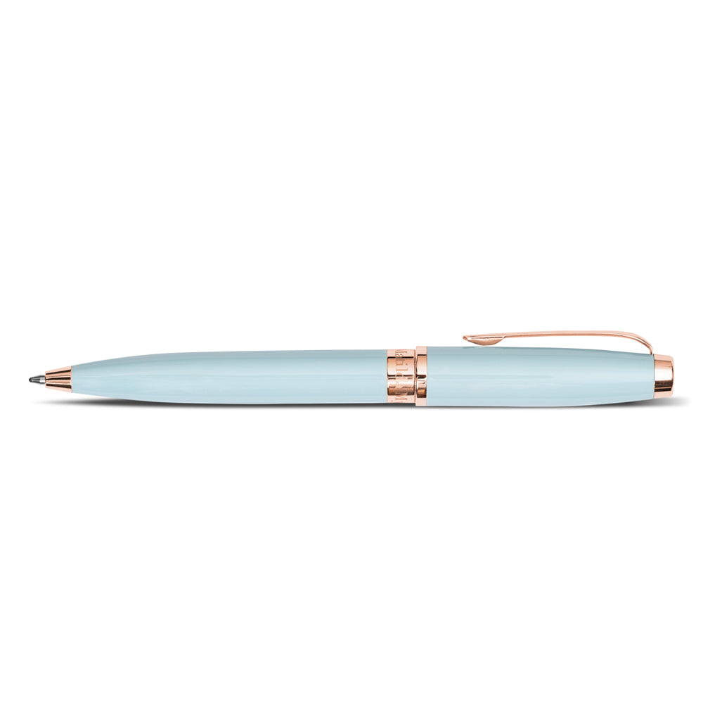 Matilda Myres Rose Gold Notebook & Pen Gift Set - Blue