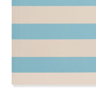 Matilda Moo | A5 Striped Notebook | Blue