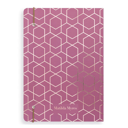 Matilda Myres | A5 Notebook with Rose Gold Foil | Plum