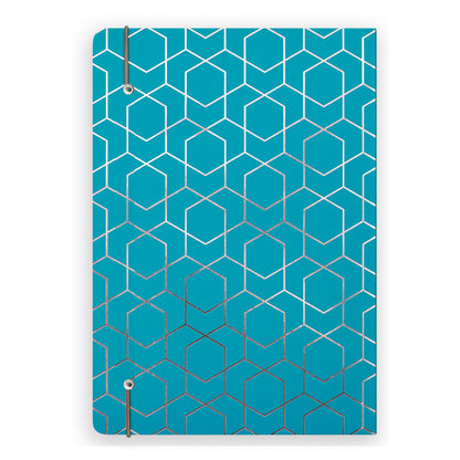 Matilda Myres | A5 Notebook with Rose Gold Foil | Teal
