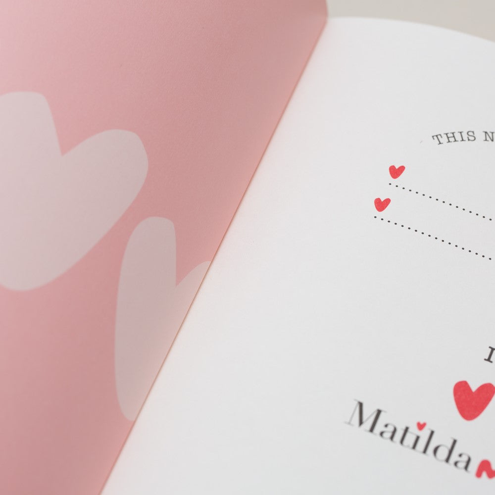 Matilda Moo | A5 Hearts Notebook | Blue