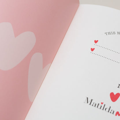 Matilda Moo | A5 Hearts Notebook | Blue