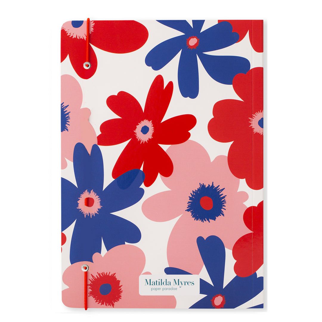 Matilda Myres | A5 Floral Notebook | Red