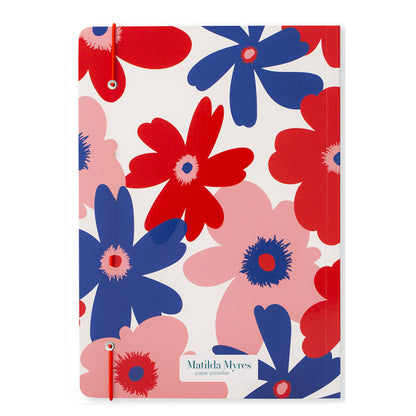 Matilda Myres | A5 Floral Notebook | Red