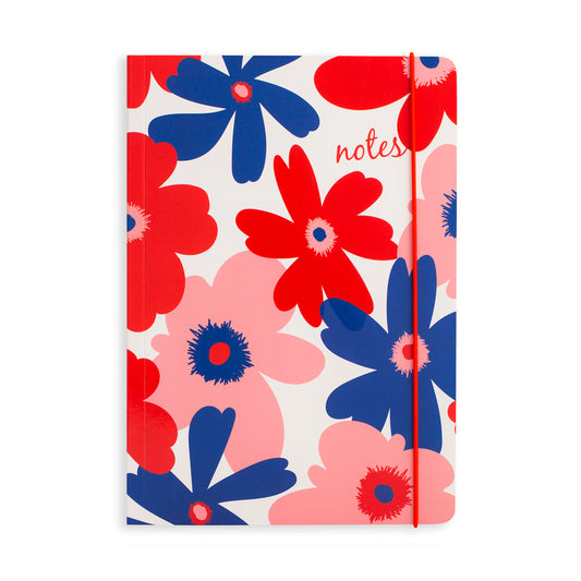 Matilda Myres Floral Notebook & Shopping List Pad Gift Set - Red