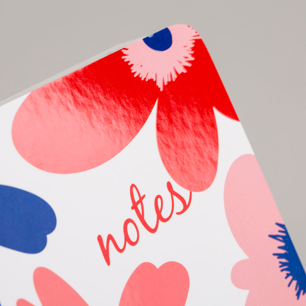 Matilda Myres | A5 Ruled Notebook | Floral | Red