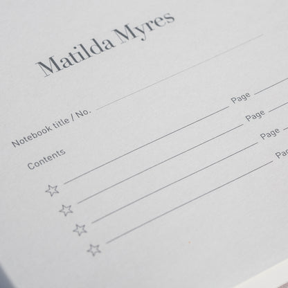 Matilda Myres | A5 Floral Notebook | Teal