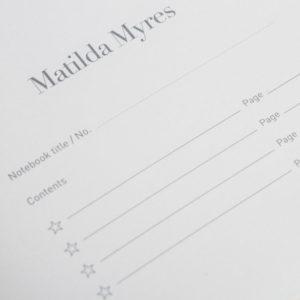 Matilda Myres | A5 Floral Notebook | Teal