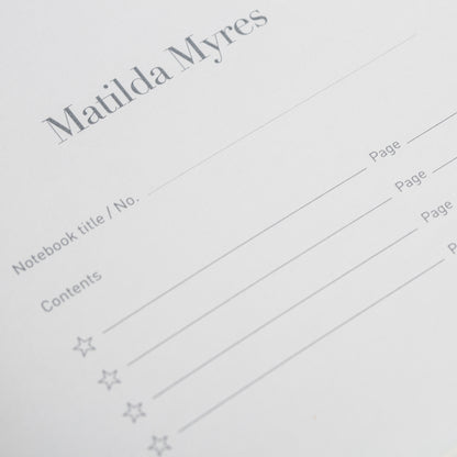 Matilda Myres | A5 Floral Notebook | Black