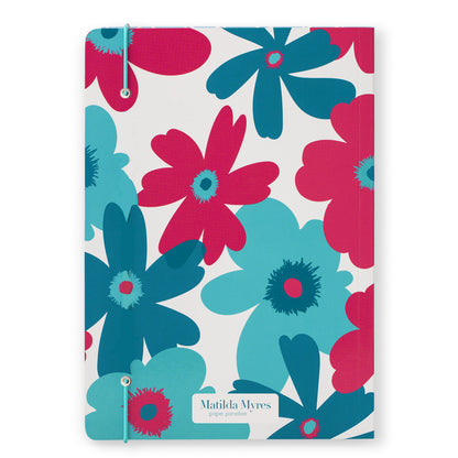 Matilda Myres | A5 Floral Notebook | Teal