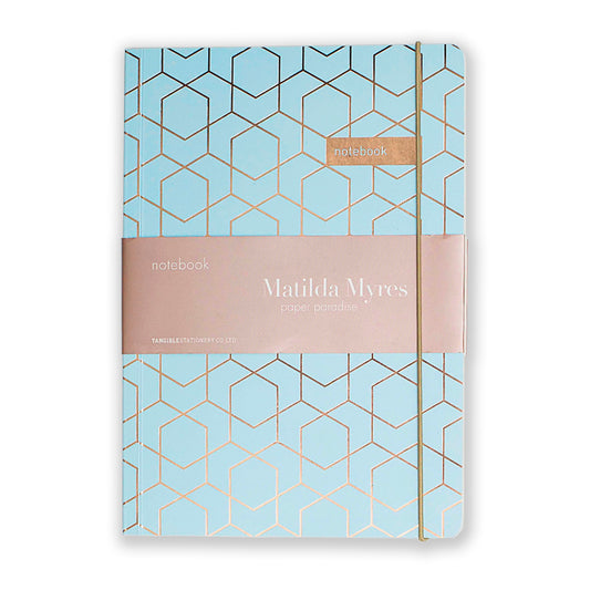 Matilda Myres | A5 Notebook with Rose Gold Foil | Mint