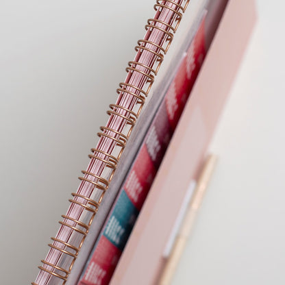 Matilda Myres | 2027 Monthly Five Column Family Calendar | Month-to-View in Pink