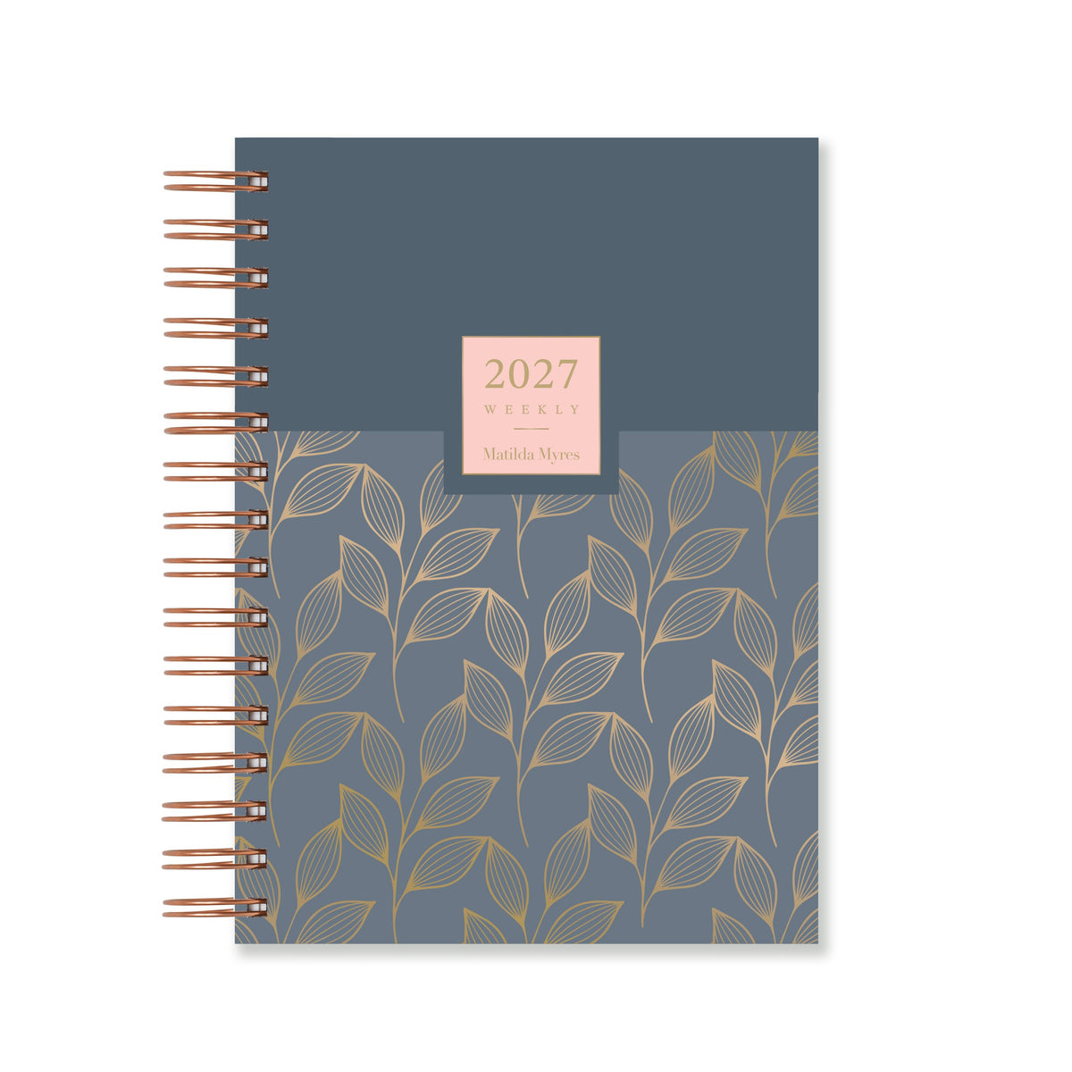 Matilda Myres | 2027 Diary - A5 Weekly Planner with Rose Gold Wiro | Week-to-View