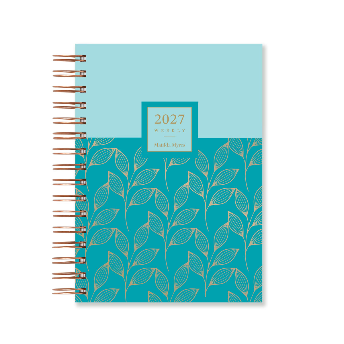 Matilda Myres | 2027 Diary - A5 Weekly Planner with Rose Gold Wiro | Week-to-View