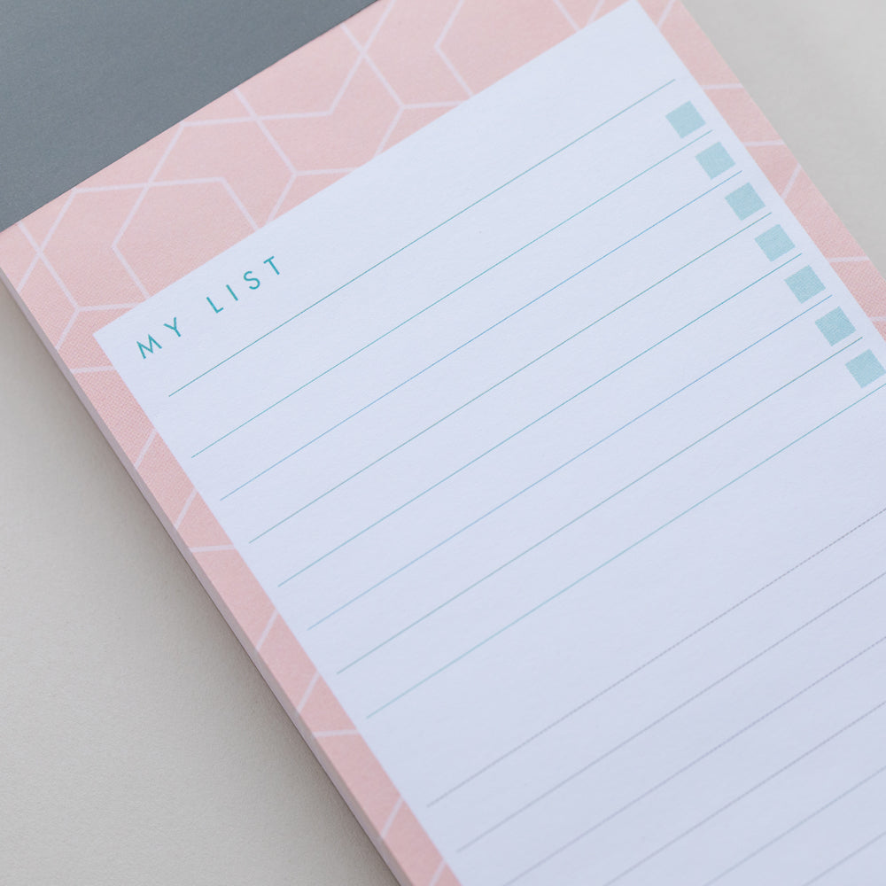 Matilda Myres | Slim List Pad with Magnetic Strip | Teal