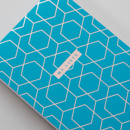 Matilda Myres | Slim List Pad with Magnetic Strip | Teal