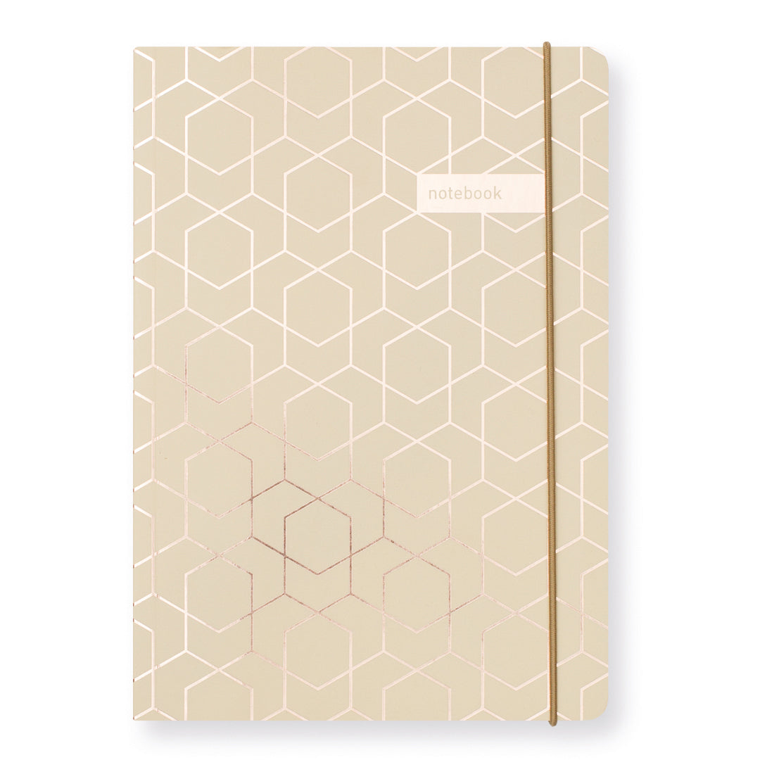 Matilda Myres | A5 Notebook with Rose Gold Foil | Caramel