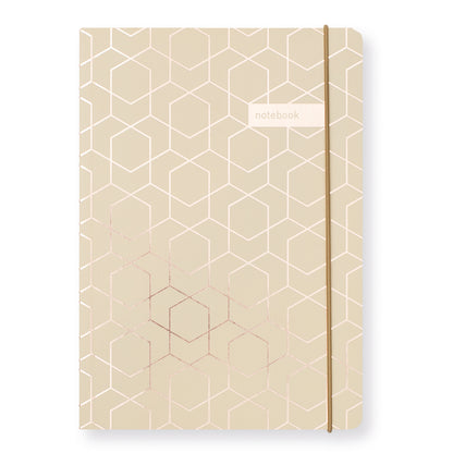 Matilda Myres | A5 Notebook with Rose Gold Foil | Caramel