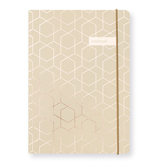Matilda Myres | A5 Notebook with Rose Gold Foil | Caramel