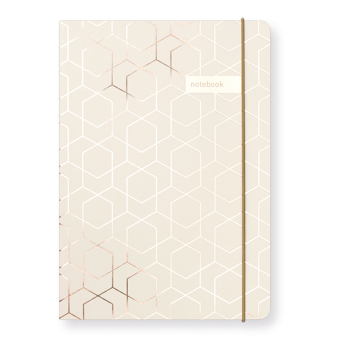 Matilda Myres | A5 Notebook with Rose Gold Foil | Ivory